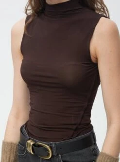 Paloma WoolMarron Top - Dark Brown -ULLA JOHNSON Clothing Shop Paloma Wool Marron Top Dark Brown 20230628235415