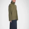 Paper LabelTurtleneck Sweater With Side Stripe - Moss Green 1 Paper LabelTurtleneck Sweater With Side Stripe - Moss Green -ULLA JOHNSON Clothing Shop Paper Label Moss Green Turtleneck Sweater with Side Stripe 20231012225431