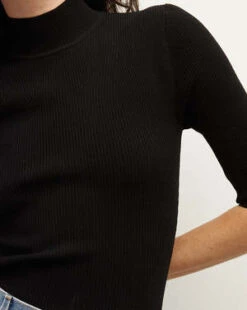 Veronica BeardPernia Knit Pullover - Black 10 Veronica BeardPernia Knit Pullover - Black -ULLA JOHNSON Clothing Shop Pernia Knit Pullover in Black 20230823064922 2