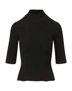Veronica BeardPernia Knit Pullover - Black 13 Veronica BeardPernia Knit Pullover - Black -ULLA JOHNSON Clothing Shop Pernia Knit Pullover in Black 20230823064923 2