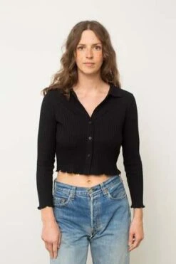 Rita RowPike Top - Black -ULLA JOHNSON Clothing Shop Pike Top 20231101143207 1