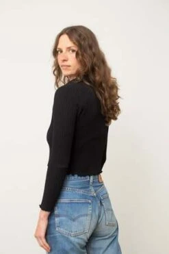 Rita RowPike Top - Black -ULLA JOHNSON Clothing Shop Pike Top 20231101143208