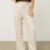 Donni.Pinstripe Pleated Trouser - Cream -ULLA JOHNSON Clothing Shop Pinstripe Pleated Trouser 20230731215237