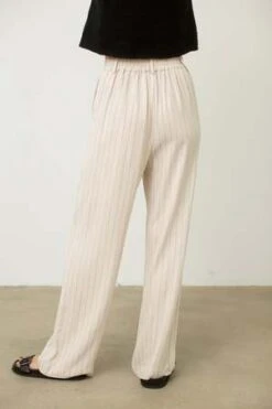 Donni.Pinstripe Pleated Trouser - Cream 14 Donni.Pinstripe Pleated Trouser - Cream -ULLA JOHNSON Clothing Shop Pinstripe Pleated Trouser 20230731215242