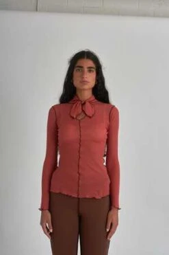 Eliza FaulknerPippa Top - Orange -ULLA JOHNSON Clothing Shop Pippa Top Orange 20220901160837 2