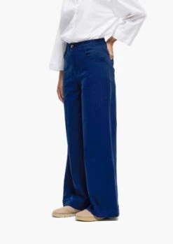 Our SisterPomelo Cotton Pants - Navy