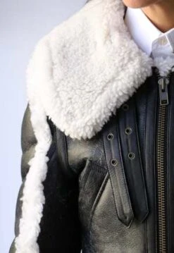 R13Shrunken Flat Sleeve Aviator Jacket - Black -ULLA JOHNSON Clothing Shop R13 Shrunken Flat Sleeve Aviator Jacket 20231018010355 1