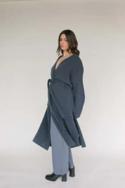 Rusthe Brand RUS Ragu Coat - Charcoal -ULLA JOHNSON Clothing Shop RUS Ragu Coat in Charcoal 20221126032335 3