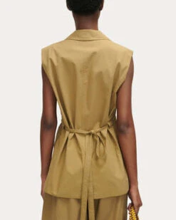 Rachel ComeyDoni Vest - Gold -ULLA JOHNSON Clothing Shop Rachel Comey Doni Vest Gold 20230606212613