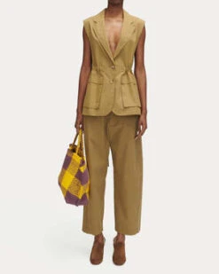 Rachel ComeyDoni Vest - Gold -ULLA JOHNSON Clothing Shop Rachel Comey Doni Vest Gold 20230606212614
