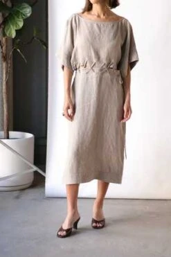 Rachel ComeyNostronos Dress - Natural -ULLA JOHNSON Clothing Shop Rachel Comey Nostronos Dress in Natural 20230715005637 2