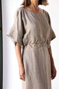 Rachel ComeyNostronos Dress - Natural -ULLA JOHNSON Clothing Shop Rachel Comey Nostronos Dress in Natural 20230715005637