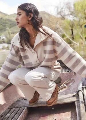 XirenaRafferty Sweater - Vanilla/Mauve 4 XirenaRafferty Sweater - Vanilla/Mauve - Image 2