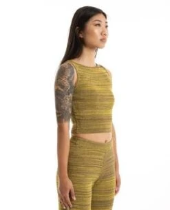 ThrillsReaction Knit Tank - Yellow -ULLA JOHNSON Clothing Shop Reaction Knit Tank 20231026020254 1