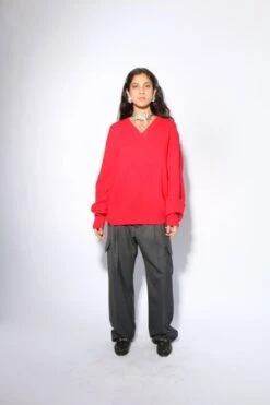 Maryam Nassir ZadehDavis Sweater - Red -ULLA JOHNSON Clothing Shop Red Davis Sweater 20231030022133