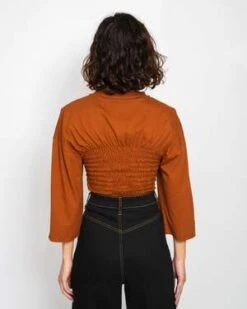 Rita RowNavajo T-shirt - Brown -ULLA JOHNSON Clothing Shop Rita Row Navajo T shirt brown 20230929221000