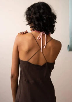 Penny SageRoberta Dress - Carob -ULLA JOHNSON Clothing Shop Roberta Dress Carob 20230920003103