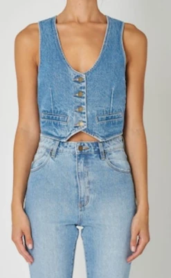 RollasDallas Vest - Mid Vintage Bue