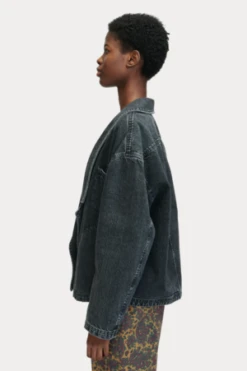 Rachel ComeyRookey Blazer - Washed Black Denim -ULLA JOHNSON Clothing Shop Rookey Blazer in Washed Black Denim 20230616012521 2