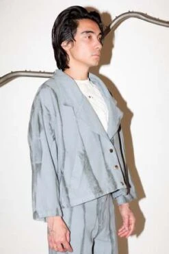 KkCoRoot Box Jacket - Gravel Jupiter Dye 12 KkCoRoot Box Jacket - Gravel Jupiter Dye -ULLA JOHNSON Clothing Shop Root Box Jacket in Gravel Jupiter Dye 20231001191145