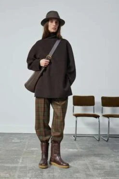 SoeurSARAJEVO PANT - KAKI PLAID -ULLA JOHNSON Clothing Shop SARAJEVO PANT 20230831033224 1