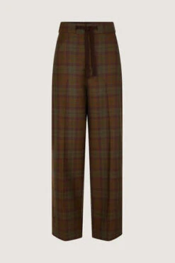 SoeurSARAJEVO PANT - KAKI PLAID -ULLA JOHNSON Clothing Shop SARAJEVO PANT 20230831033225 3