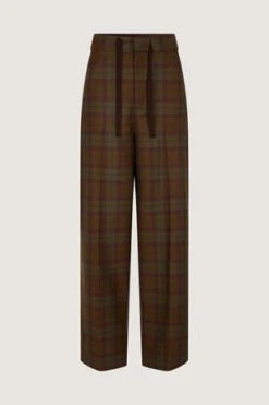 SoeurSARAJEVO PANT - KAKI PLAID -ULLA JOHNSON Clothing Shop SARAJEVO PANT 20230831033226