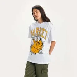 MARKETMarket Smiley Breakthrough T-shirt -ULLA JOHNSON Clothing Shop SMILEY BREAKTHROUGH T SHIRT 20230609210926 1