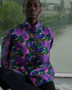 SoeurViolin Blouse - Multicolor Rose Print