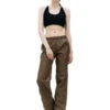 Sporty & RichSPORTY & RICH Snap Sweatpants - Brown
