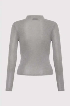 St. AgniHigh Neck Top - Grey -ULLA JOHNSON Clothing Shop ST AGNI HIGH NECK TOP IN GREY 20221211220055 3