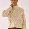 Mabel And MossSayaka Davis Pom Sweater - Cream 2 Mabel And MossSayaka Davis Pom Sweater - Cream -ULLA JOHNSON Clothing Shop Sayaka Davis Pom Cream Sweater 20231029031029