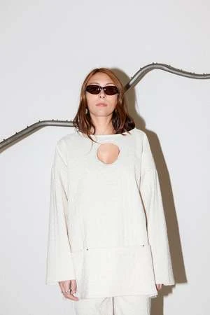 KkCoSeed Smock Top - Ecru 4 KkCoSeed Smock Top - Ecru - Image 2