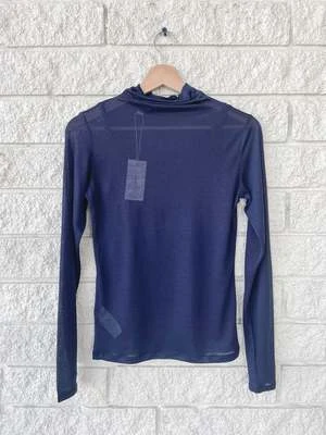 VINCESheer Long Sleeve Turtle Neck - Blue 4 VINCESheer Long Sleeve Turtle Neck - Blue - Image 2