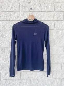 VINCESheer Long Sleeve Turtle Neck - Blue