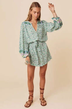 SPELL & THE GYPSY COLLECTIVESienna Tunic Dress - Jade -ULLA JOHNSON Clothing Shop Sienna Tunic Dress 20231018024156 2