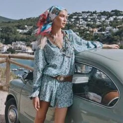 SPELL & THE GYPSY COLLECTIVESienna Tunic Dress - Jade -ULLA JOHNSON Clothing Shop Sienna Tunic Dress 20231018024157