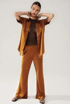 Silk LaundryBIAS CUT PANTS - TAMARIN