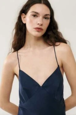 Silk LaundryDeco Rouleau Dress - Midnight -ULLA JOHNSON Clothing Shop Silk Laundry Deco Rouleau Dress in Midnight 20231011233829 2