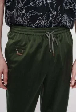 Silk LaundrySilk Track Pants - Cedar -ULLA JOHNSON Clothing Shop Silk Laundry Silk Track Pants Cedar 20230601104127 1