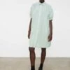 KowtowSmock Dress - Green Mini Check -ULLA JOHNSON Clothing Shop Smock Dress 20231004213013