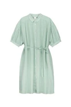 KowtowSmock Dress - Green Mini Check -ULLA JOHNSON Clothing Shop Smock Dress 20231004213016