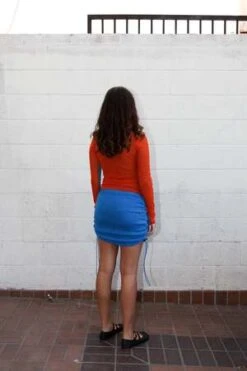 KkCoStudio Split Turtleneck - Turquoise/Carrot -ULLA JOHNSON Clothing Shop Split Turtleneck Turquoise Carrot 20230204005055 1