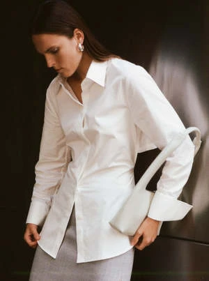 St. AgniOpen Back Shirt - White 3 St. AgniOpen Back Shirt - White