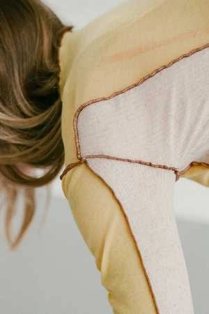 BaserangeSun Longsleeve - Undyed/Sun Yellow 5 BaserangeSun Longsleeve - Undyed/Sun Yellow - Image 3
