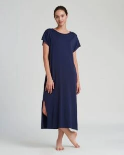 Calder BlakeSuria Dress - Navy -ULLA JOHNSON Clothing Shop Suria Dress Navy 20210906042647 1