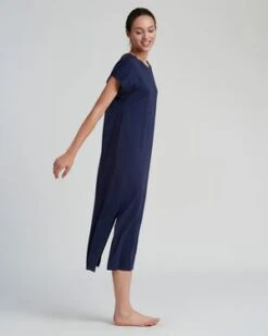 Calder BlakeSuria Dress - Navy -ULLA JOHNSON Clothing Shop Suria Dress Navy 20210906042648 1