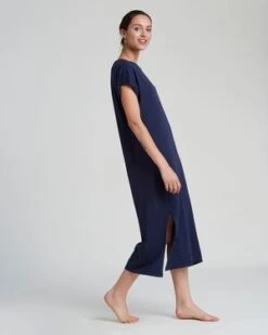 Calder BlakeSuria Dress - Navy -ULLA JOHNSON Clothing Shop Suria Dress Navy 20210906042648 2