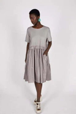 Intentionally BlankTully Dress - Graphite -ULLA JOHNSON Clothing Shop TULLY DRESS graphite 20230515212203 1