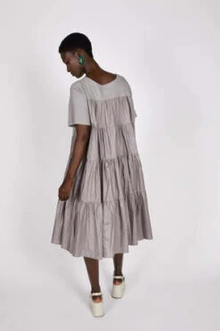 Intentionally BlankTully Dress - Graphite -ULLA JOHNSON Clothing Shop TULLY DRESS graphite 20230515212203